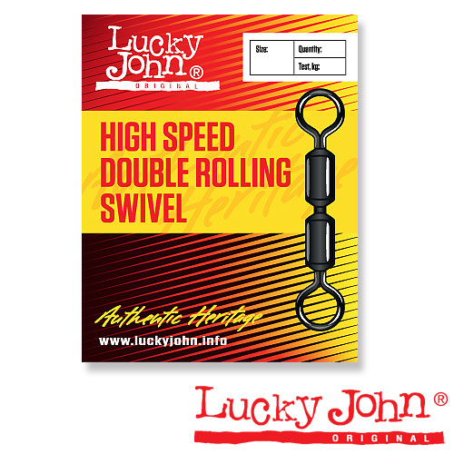 Вертлюг с застежкой Lucky John HIGH SPEED DOUBLE ROLLING SWIVEL 008 5067 008 Вертлюг с застежкой Lucky John HIGH SPEED DOUBLE ROLLING SWIVEL 008 5067 008