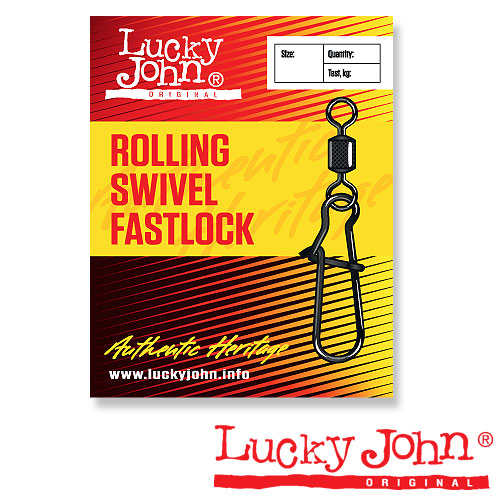 Вертлюг с застежкой Lucky John 008 5025 008 Вертлюг с застежкой Lucky John 008 5025 008