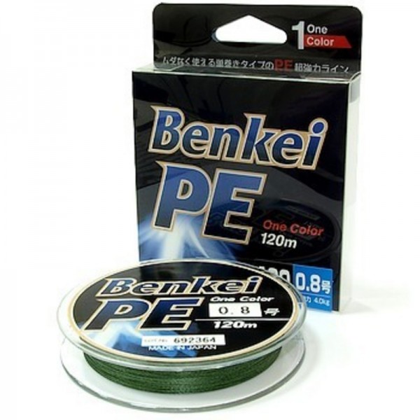 Шнур Benkei 1 green 1 5 кг 120м Шнур Benkei 1 green 1 5 кг 120м