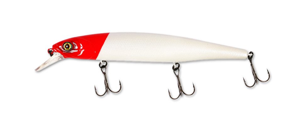 Воблер JACKALL Mag Squad 128 SP pearl red head Воблер JACKALL Mag Squad 128 SP pearl red head