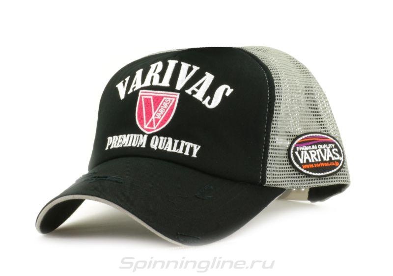 Бейсболка Cotton Half Mesh Cap Black Gray VAC 31