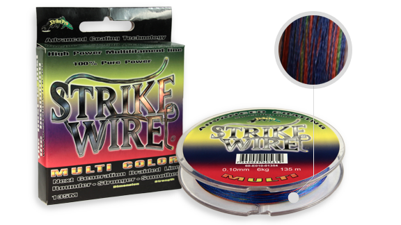 Шнур Strike Wire Extreme 0 21мм 15 0кг 135м Multi 10m Color Шнур Strike Wire Extreme 0 21мм 15 0кг 135м Multi 10m Color