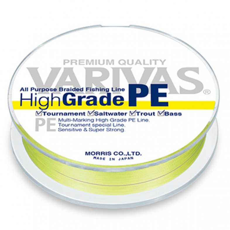 Шнур Varivas High Grade PE 150m 2 0 yellow