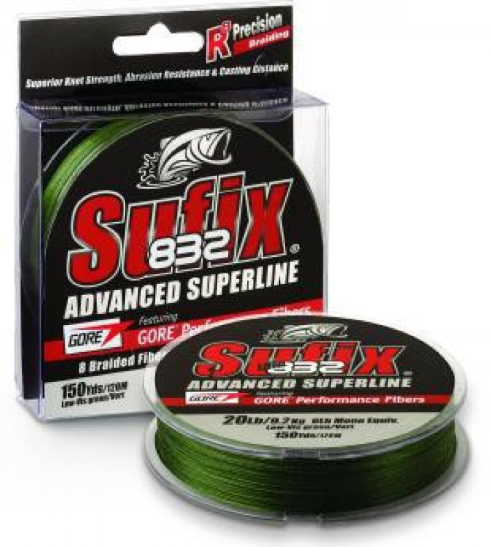 Шнур Sufix 832 Braid Lo Vis Green 135м 0 18мм Шнур Sufix 832 Braid Lo Vis Green 135м 0 18мм
