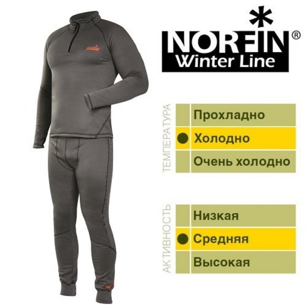 Термобелье Norfin WINTER LINE GRAY р XL Термобелье Norfin WINTER LINE GRAY р XL