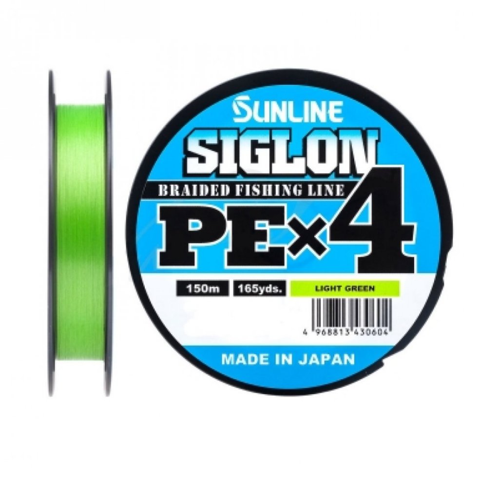 Шнур Sunline SIGLON PEx4 150M Light Green 1 5 25LB Шнур Sunline SIGLON PEx4 150M Light Green 1 5 25LB