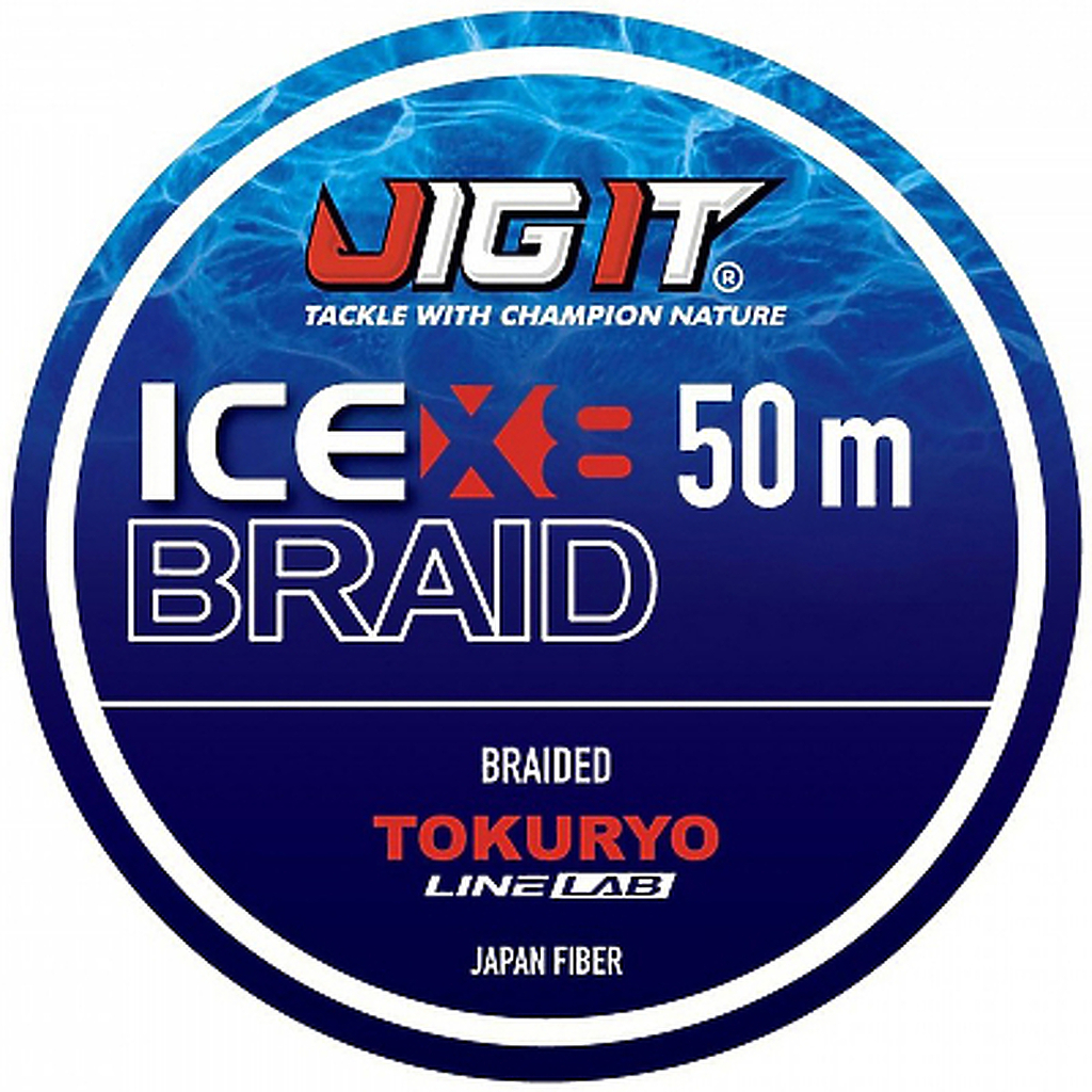 Плетеный шнур Jig It x Tokuryo Ice Braid X8 Blue 1 5 PE 50m
