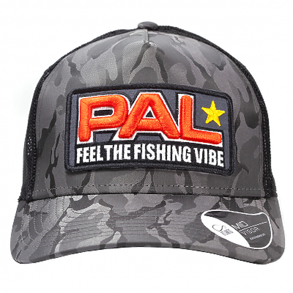 Бейсболка PAL Feel The Fishing Vibe темно серый