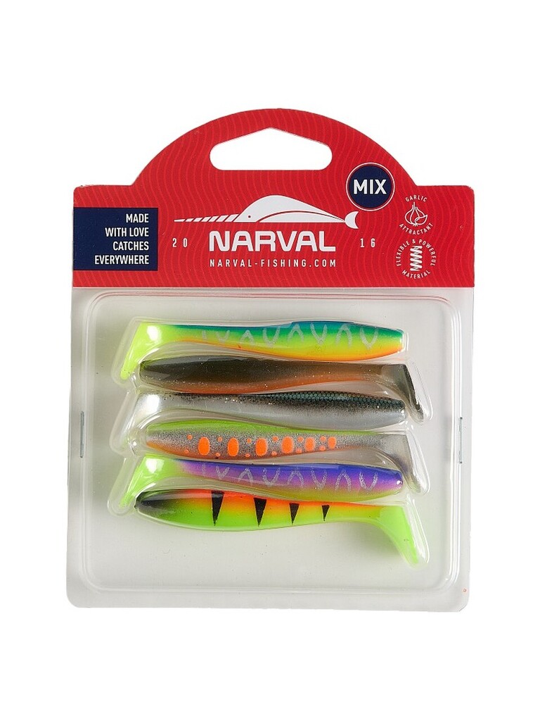 Мягкая приманка Narval Choppy Tail 8см Mix M02