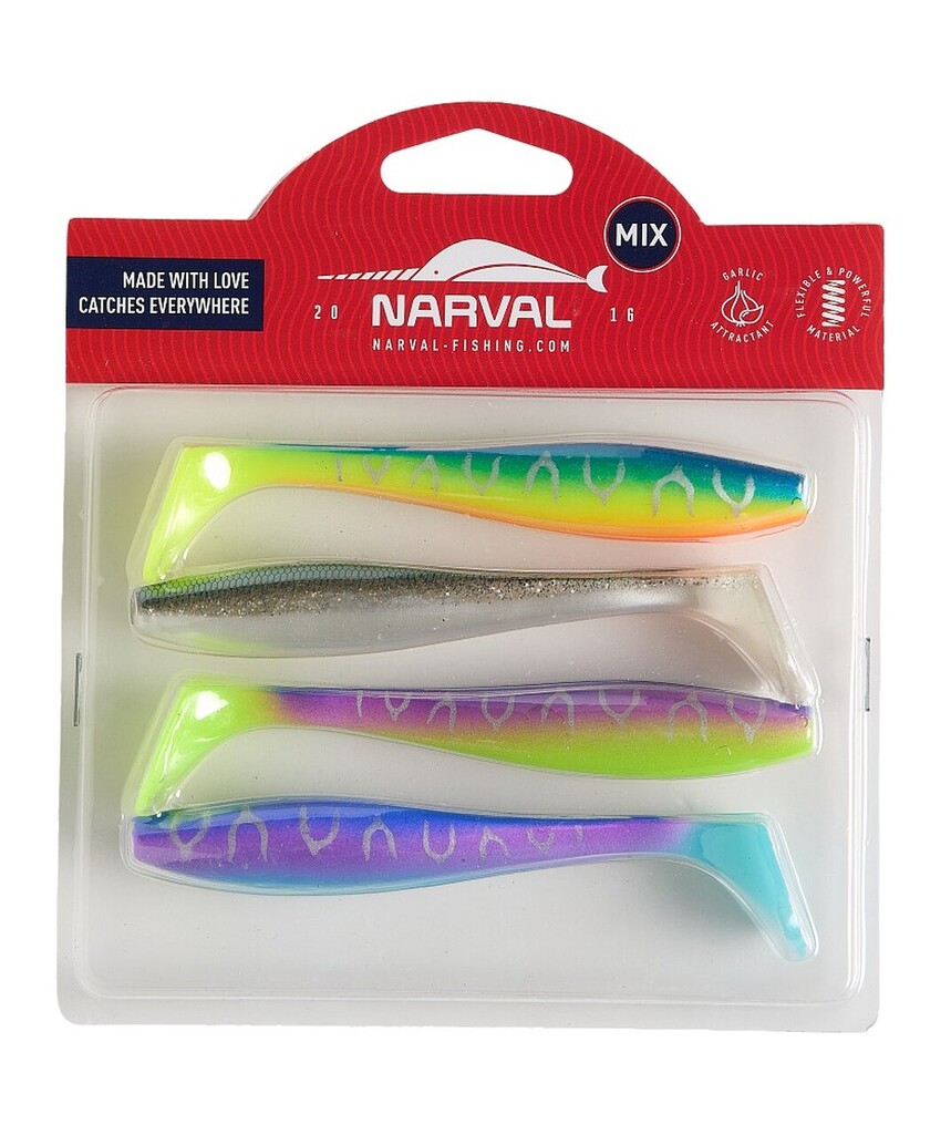 Мягкая приманка Narval Choppy Tail 12см Mix M07 Мягкая приманка Narval Choppy Tail 12см Mix M07