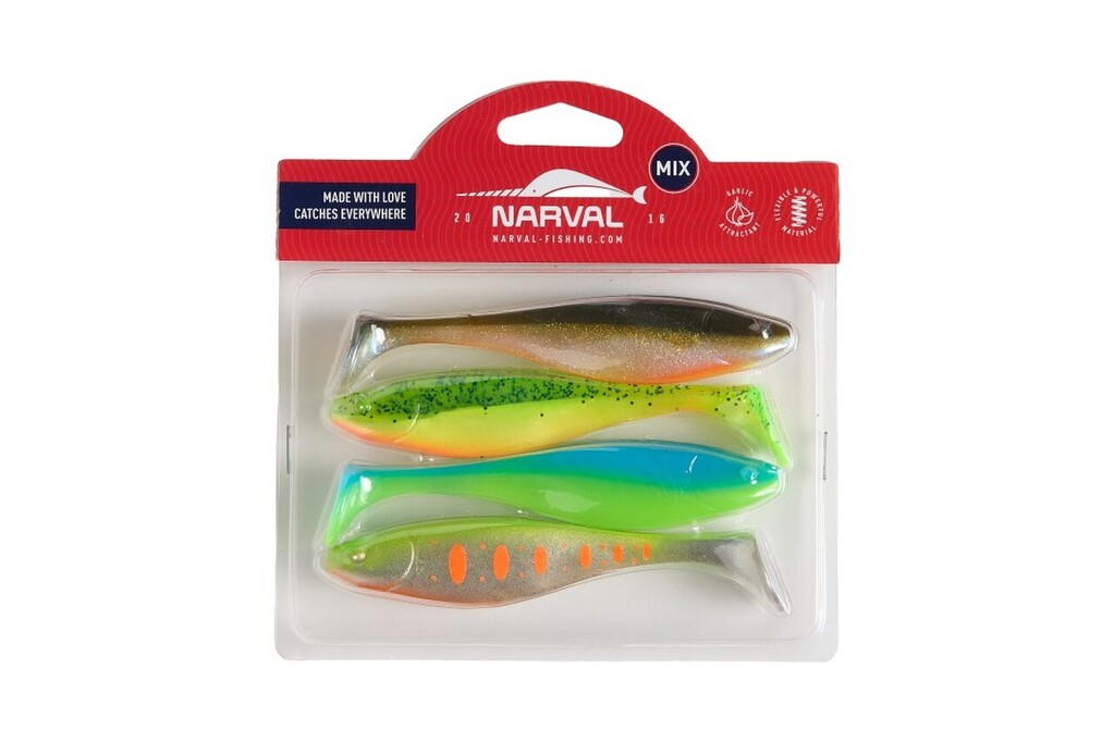 Мягкая приманка Narval Commander Shad 12см Mix M08 Мягкая приманка Narval Commander Shad 12см Mix M08