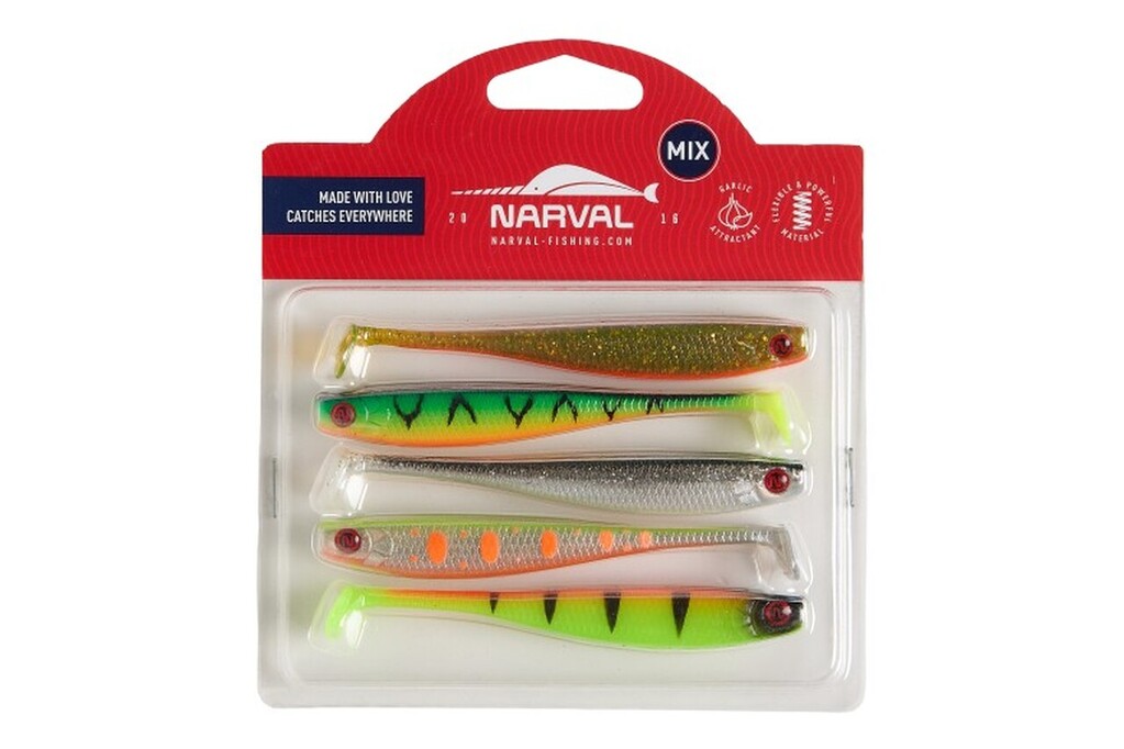 Мягкая приманка Narval Fishing Skinny 10см Mix M04 Мягкая приманка Narval Fishing Skinny 10см Mix M04